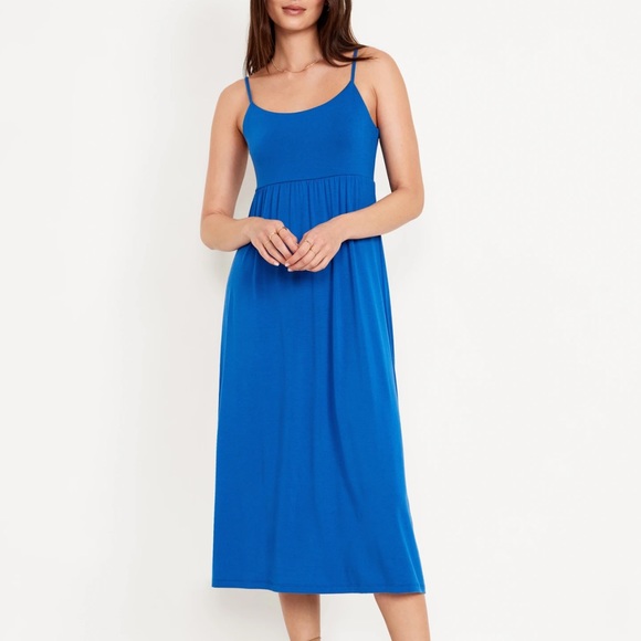 Old Navy Dresses & Skirts - NWT OLD NAVY Fit & Flare Cami Midi DRESS Color: Sapphire Sky